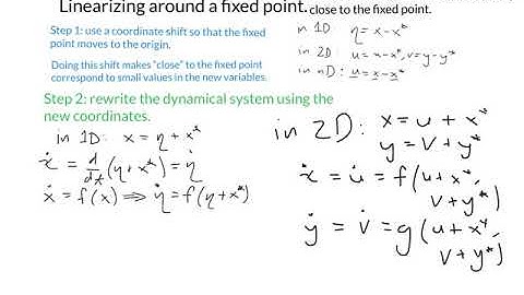 linearization about a fixed point