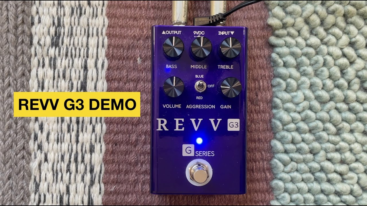 REVV G3 hi-gain distortion pedal demo