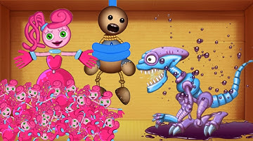 99999 Long Legs Cloning vs Aliens | Kick the Buddy New Update Poppy Playtime 2