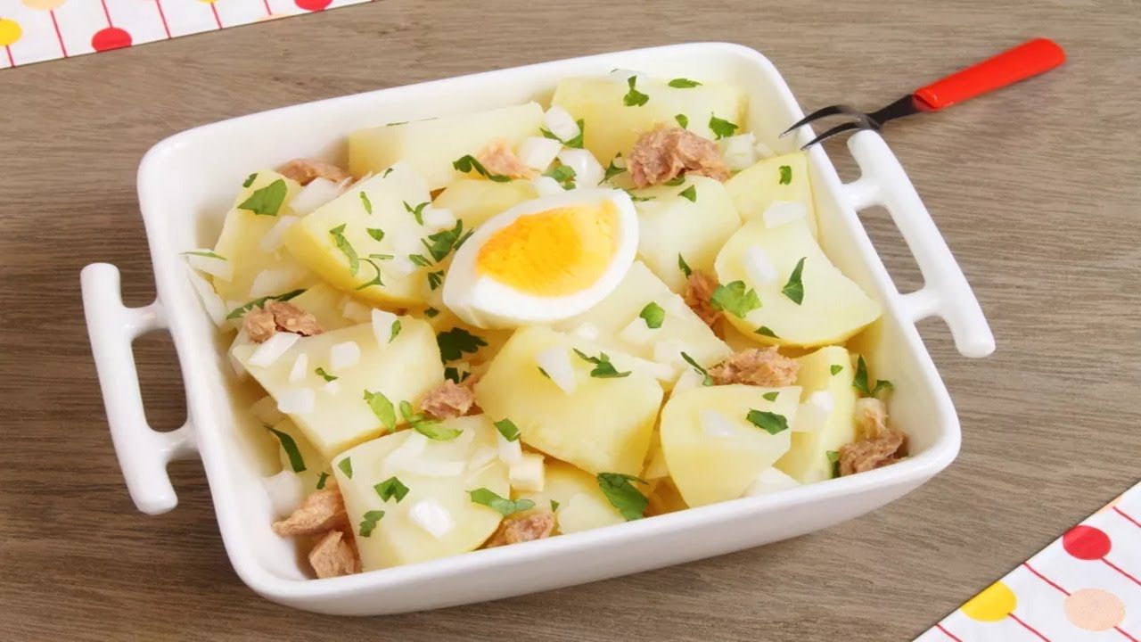 Recette Salade de pommes de terre, thon et oeuf YouTube