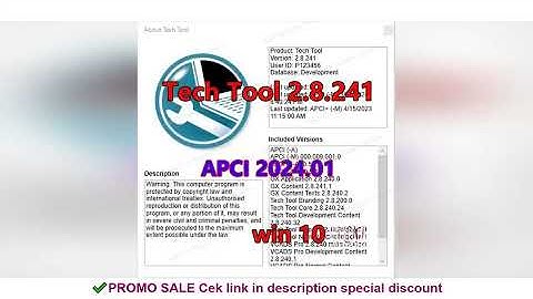 2024 Premium Tech Tool 2.8.241 (PTT 2.8 / VCADS)(REAL Development) Product History with Developer To