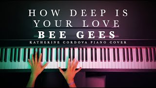 Video thumbnail of "Bee Gees - How Deep Is Your Love (HQ piano cover)"