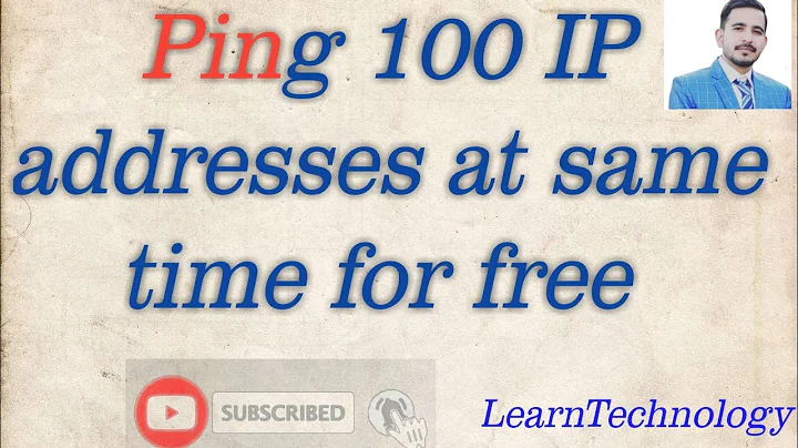 How to Ping a multiple ip address in one click.|LearnTechnology|