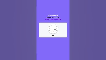 Analog Clock Using HTML CSS & JS | Smooth & Clean Design #coding #codingshorts #frontenddevelopment