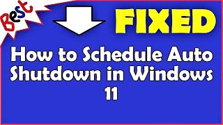 how to schedule auto shutdown in windows 11