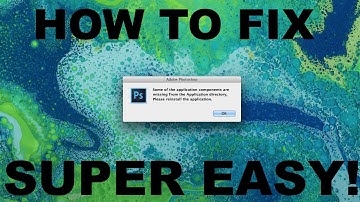 How To Fix "Some Of The Application Components Missing From Application Directory" Adobe Photoshop