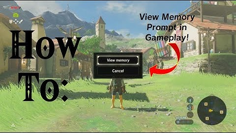 How to Do Memory Storage "View Memory" Prompt with Hand Cam