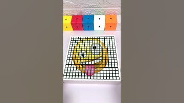 Emoji’s 🤪 ka mosaic art #shorts #viral #youtubeshorts #trending