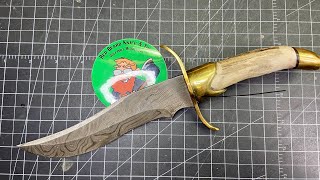 Custom Damascus Knife from@RedBeard_KNT