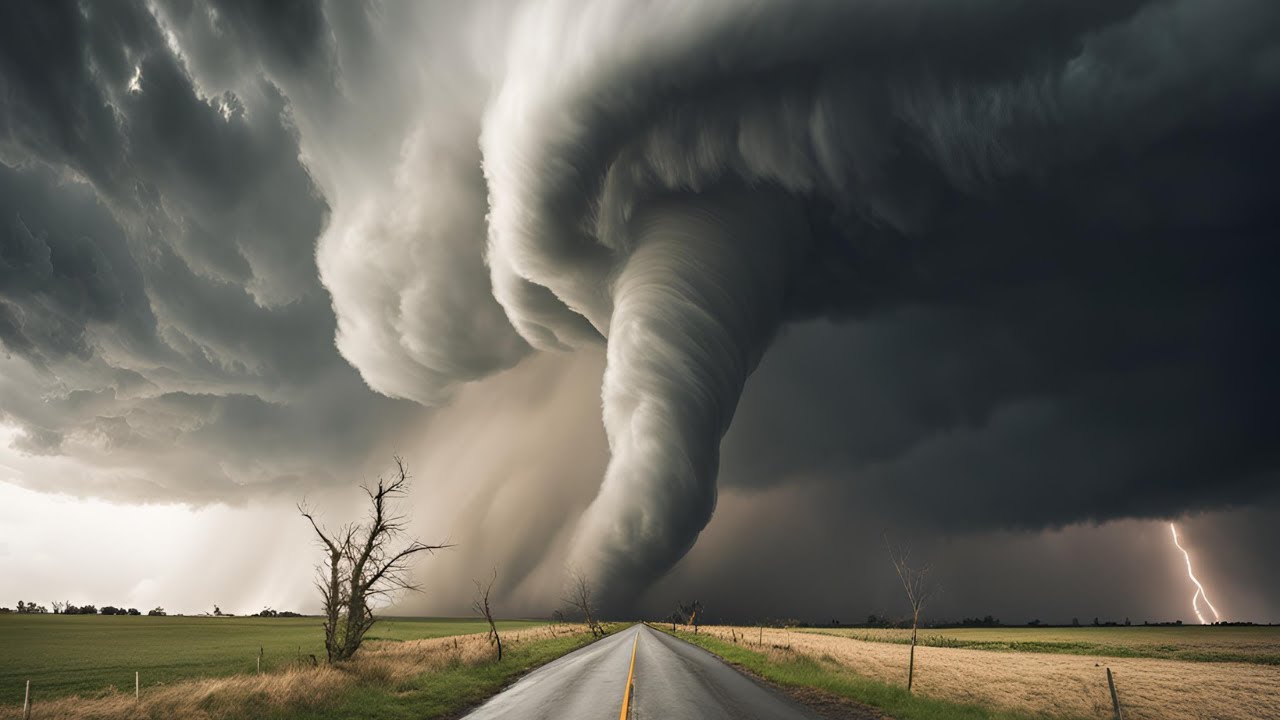 LIVE STORM CHASING MONSTER TORNADOES - OUTBRK - YouTube