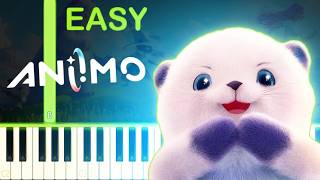 aniimo theme easy piano tutorial