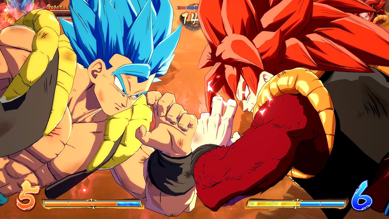 BLUE GOGETA AND SSJ4 GOGETA FUSION TEAM ONLINE BATTLES