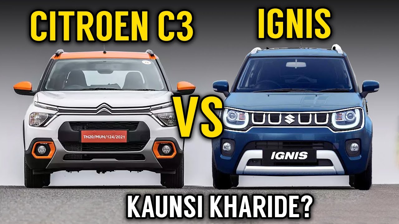 Citroen C3 Vs Ignis | Detailed Comparison | Maruti Suzuki Ignis VS Citroen C3 | Which is better?