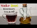 Make Rosemary Tea and Rosemary Dipping Oil. Benefits and Uses of Rosemary Tea and Infused Oil