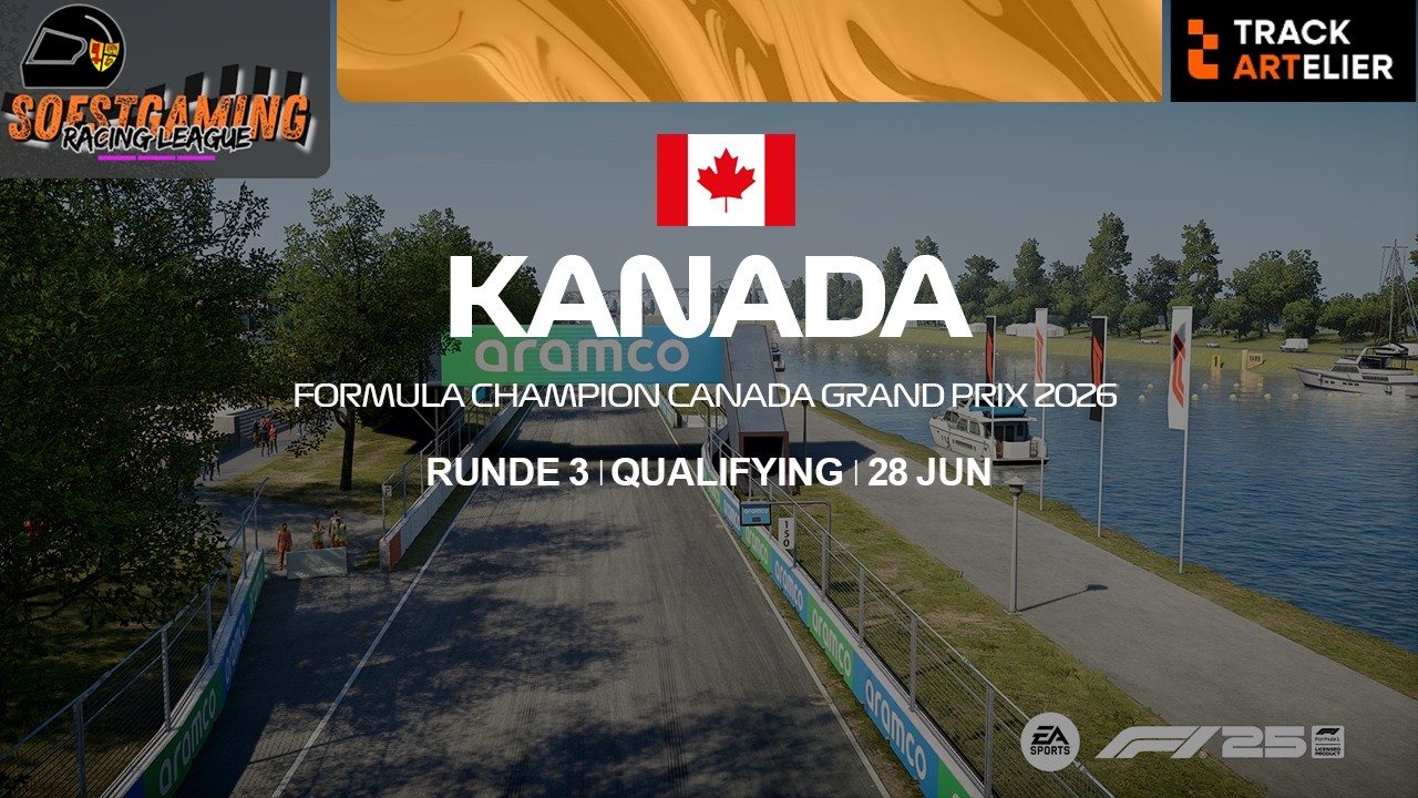 Soestgaming Racing League Champions | Season 5 | Quali 3 | Kanada | powered by TrackArtelier
