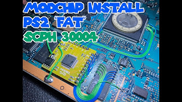 PS2 Slim SCPH3xxxx (SCPH30004) v4 - Modbo 4.0/5.0 - modchip installation