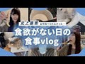 【食べな過ぎ】食欲がない日の週末食事vlog…こういう日もある…