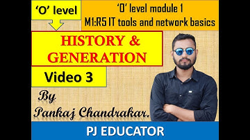 M1:R5 HISTORY AND GENERATION OF COMPUTER (IT TOOLS AND NETWORK BASICS) VIDEO 3