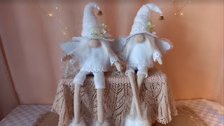 Scandinavian gnome Angel with legs and wings. DIY.