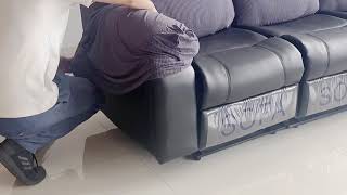 Recliner sofa cover installation