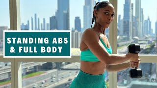 Dumbbell STANDING ABS WORKOUT | Core Fat Burn