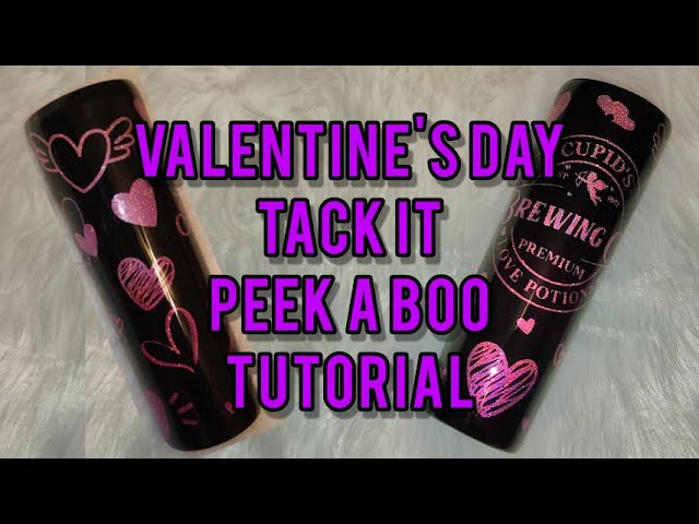 Tack It Glitter Tumbler, Valentine's Day Tumbler, Glitter Tumbler  Tutorial