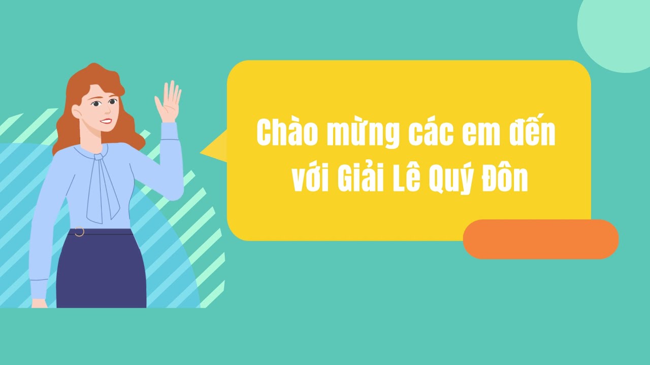 Hướng dẫn làm bài Giải Lê Quý Đôn - youtube