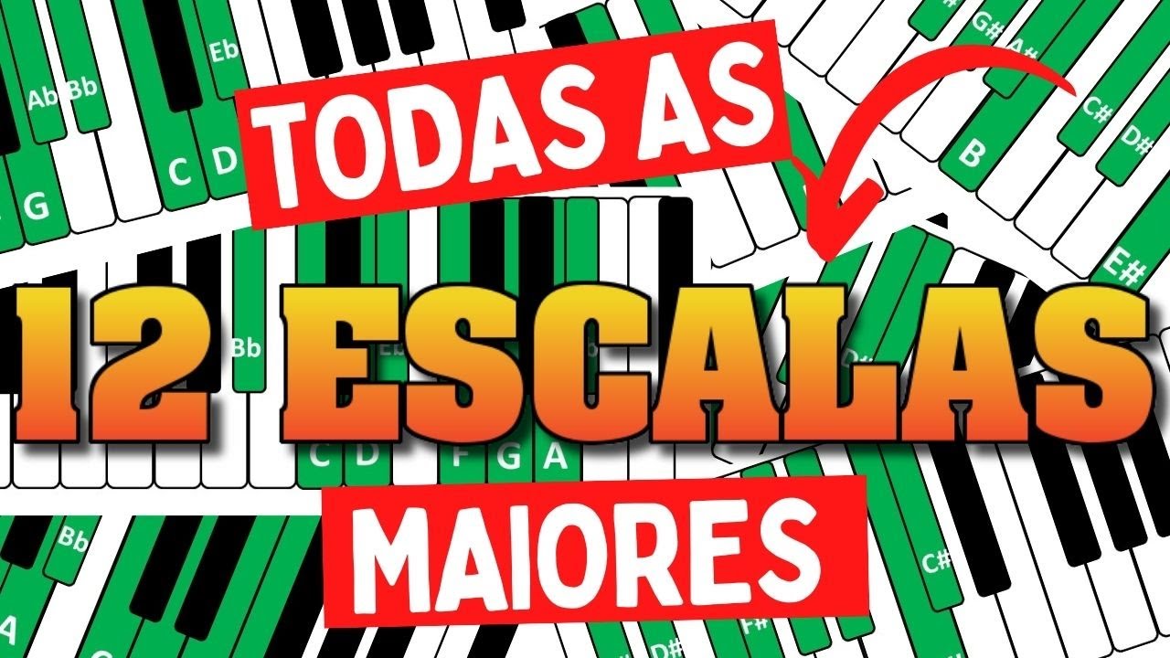 Todas as 12 Escalas Maiores - APRENDA A TOCAR!