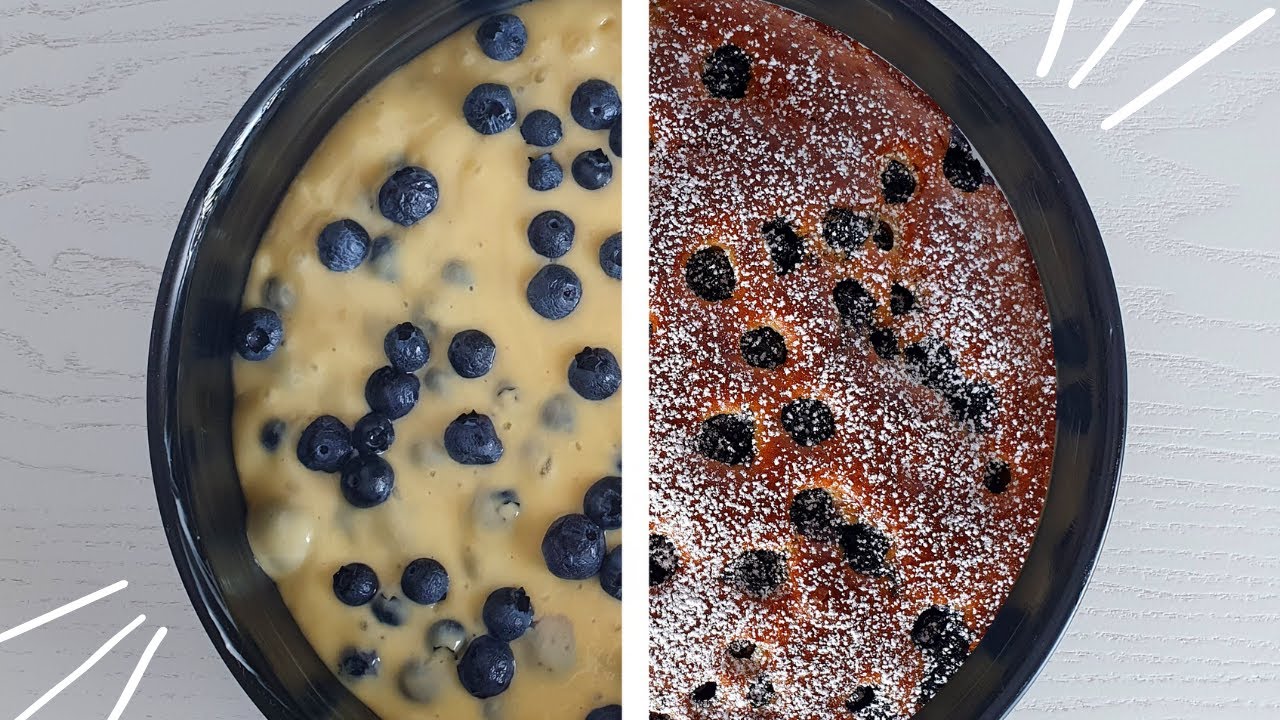 TORTA CON MIRTILLI E YOGURT GRECO | Super soffice