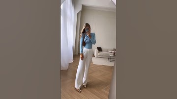 “Roses” bodysuit and straight pants 💙 #postmeridiem #fashion #dress #tiktok #style