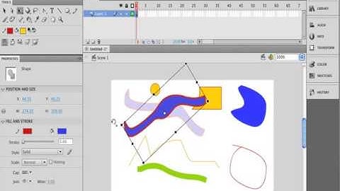 6. Adobe Flash - Working with the Free Transform Tool