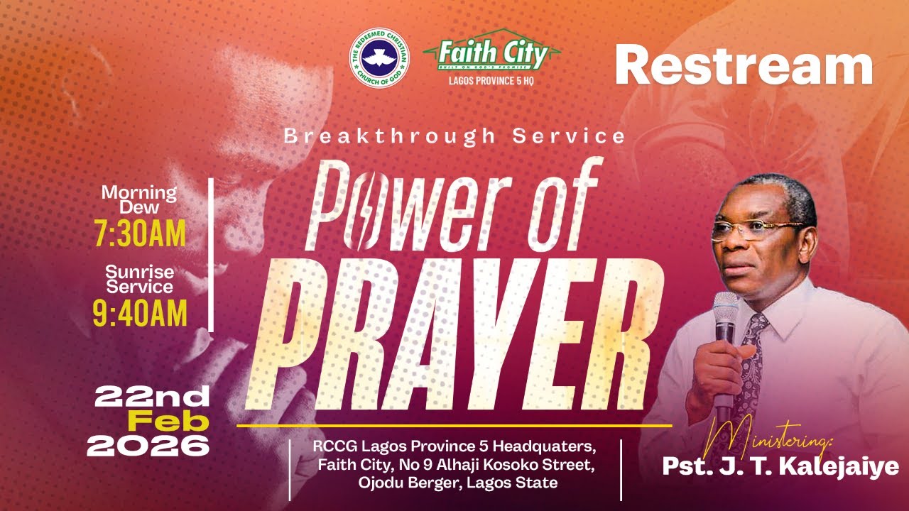 SUNRISE SERVICE | Power of Prayer - February 22, 2026