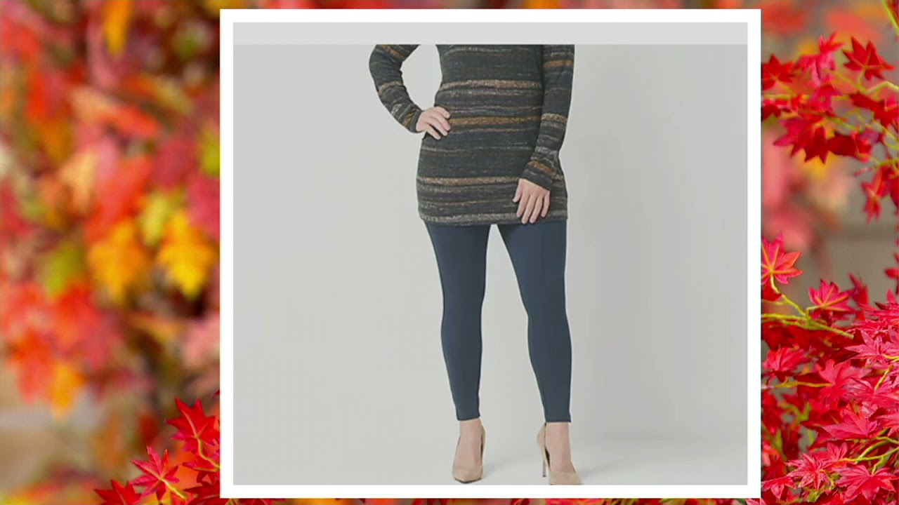 Spanx Ankle Length Ponte Hem Slit Leggings on QVC 