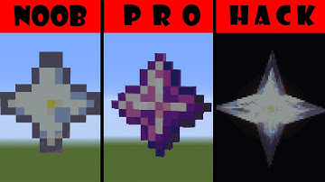 Pixel Art (NOOB vs PRO vs HACKER) Nether Star in Minecraft