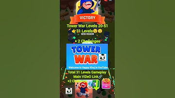 🔥 Tower War Levels 20–51 Shorts (31 Levels)| Epic Wins & Upgrades 😯| Watch Full Gameplay Now! 🏆