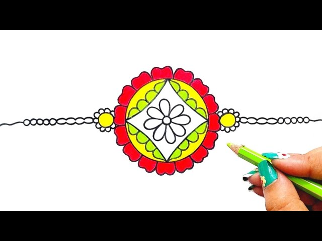 Raksha Bandhan easy drawing /Pencil Drawing / Happy Raksha Bandhan / राखी  का चित्र कैसे बनाते हैं | Happy rakshabandhan, Easy drawings, Drawings
