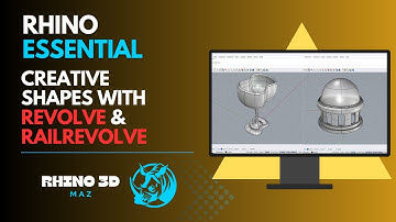 Rhino 3D Tutorial: Easy Creative Shapes with Revolve & RailRevolve