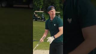 First Time Golfer Tries Bunker Shot