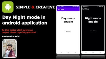 How to Integrate Day Night mode in our android application