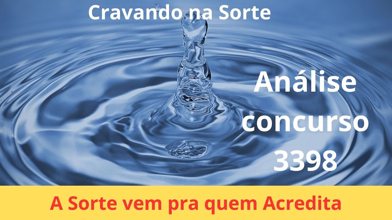 ANÁLISE E GRÁFICO CONCURSO 3398 DA LOTOFÁCIL - YouTube