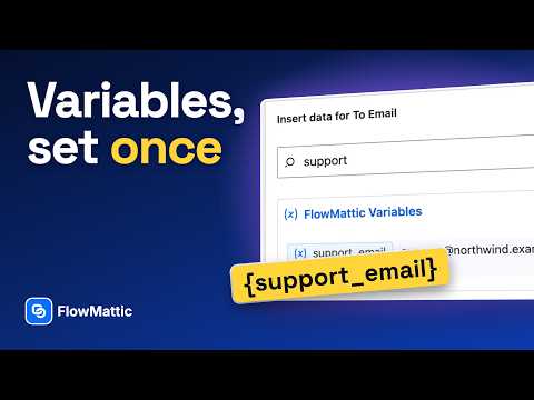 FlowMattic Variables Explained — Reuse Values Across Every WordPress Workflow