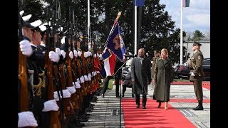 Ceremonial welcome of President Kovind in Croatia