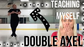 Teaching myself double axel|| Figure skating