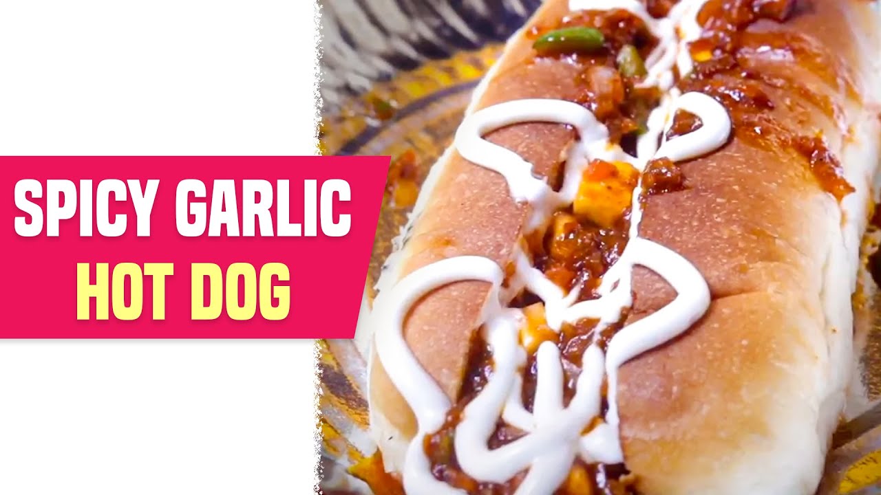 Quick and Easy Spicy Garlic Hot Dog Recipe Street Style Food with