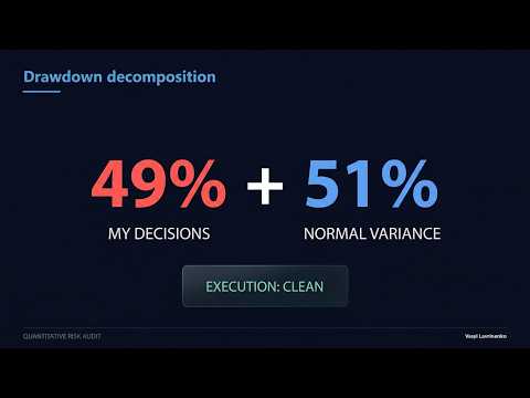 Trading Drawdown Analysis: My Decisions or Just Variance?