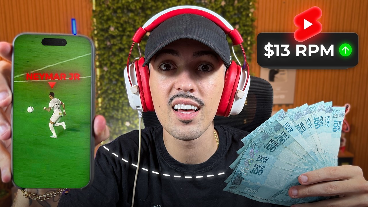 Como Criar um CANAL DARK de EDIT FUTEBOL no YouTube.. (+R$7.210,00/mês) - COPA DO MUNDO