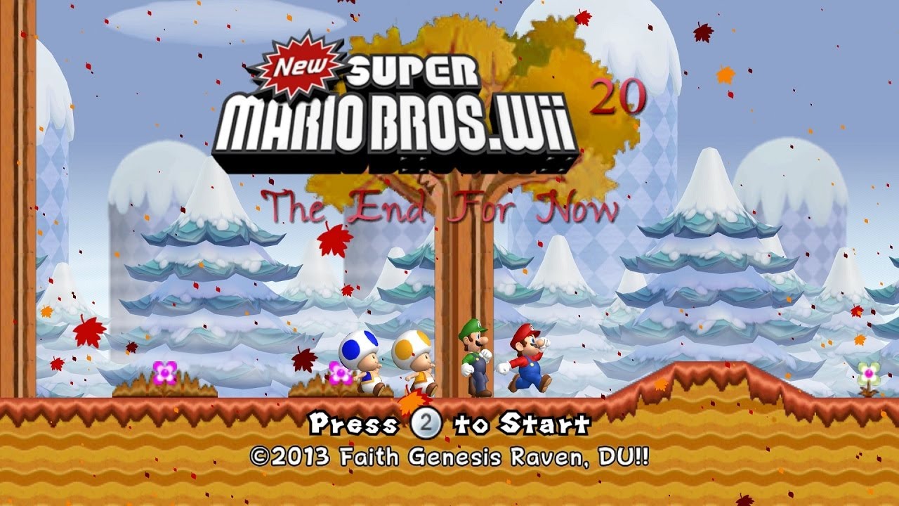 The End For Now Newer Super Mario Bros.Wii 100% Complete (No Death)