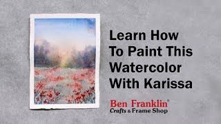 Learn How To Paint This Watercolor Landscape with Karissa