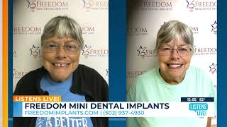 Get the Smile You Deserve at a Price You Can Afford With Freedom Mini Dental Implants. Learn More!