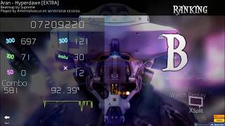Osu  Aran  Hyperdawn extra By Supreme  9239  581combo  Nomode